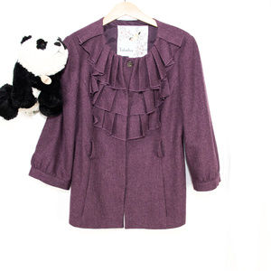 Purple Tabitha, Anthro pleated jacket